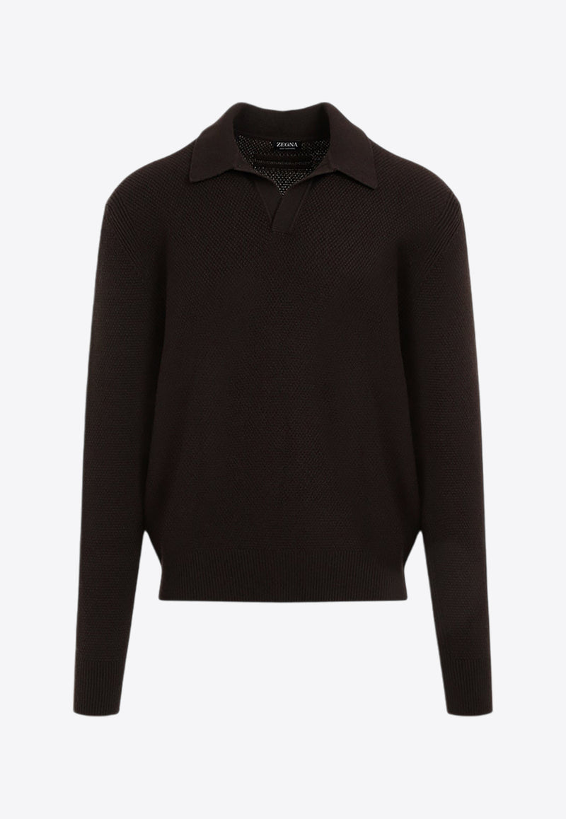 Oasi Cashmere Polo Sweater