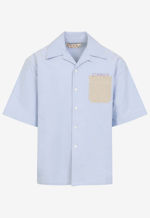 Logo-Embroidered Short-Sleeved Shirt