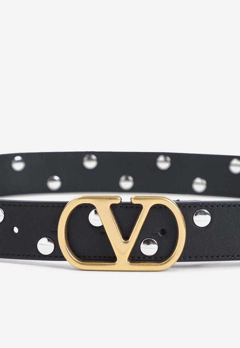 VLogo Studded Belt