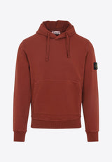 Logo Patch Drawstring Hoodie