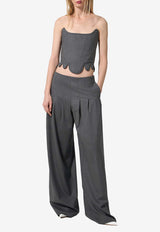 Guiseppe Di Morabito Wide-Leg Wool Pants 03PFPA10403229GREY