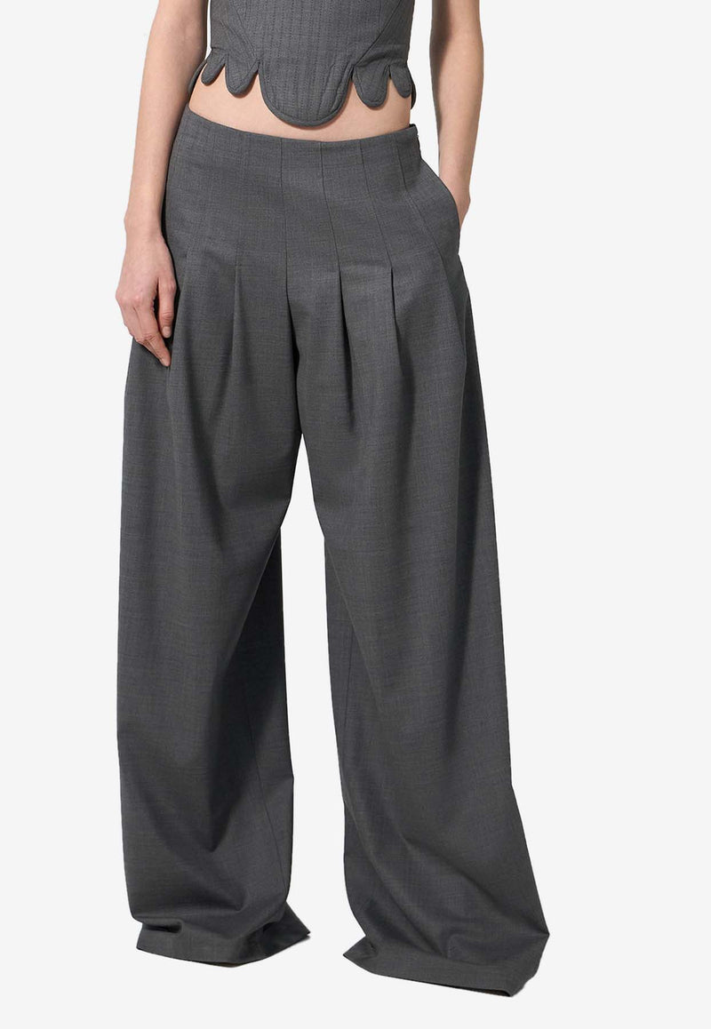 Guiseppe Di Morabito Wide-Leg Wool Pants 03PFPA10403229GREY