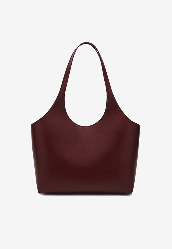 Aesther Ekme Cabas Leather Tote Bag Bordeaux 03SS25-1CBL08/Q_AESTH-232