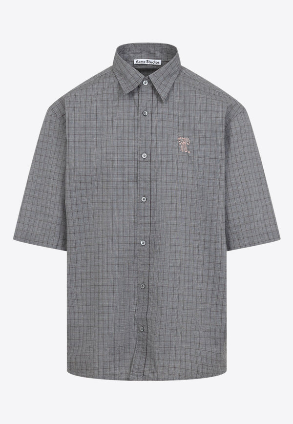 Micro Check Short-Sleeved Shirt