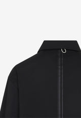 Layered Zip-Up Jacket with Straps