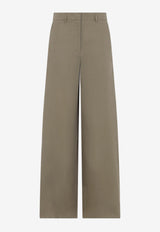 Wide-Leg Linen Pants