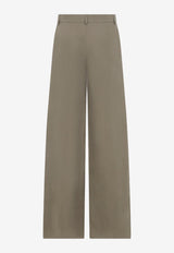 Wide-Leg Linen Pants