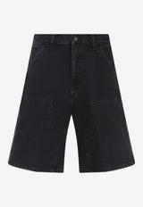 Double Knee Denim Shorts