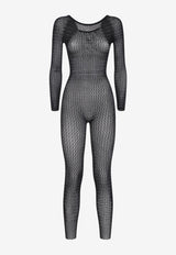 Daisy Net Long-Sleeved Jumpsuit