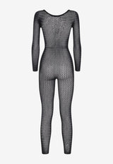 Daisy Net Long-Sleeved Jumpsuit