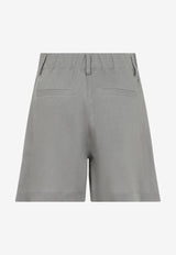 Linen Bermuda Short with Pleats
