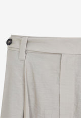 Flared Midi Skirt with Pleats