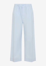 Elastic-Waist Pants with Pleat