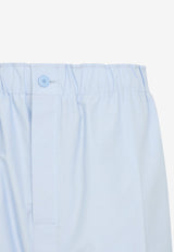 Elastic-Waist Pants with Pleat