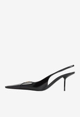 Babylone 75 Calf Leather Slingback Pumps