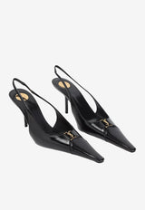 Babylone 75 Calf Leather Slingback Pumps