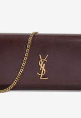 Kate Calf Leather Clutch Bag