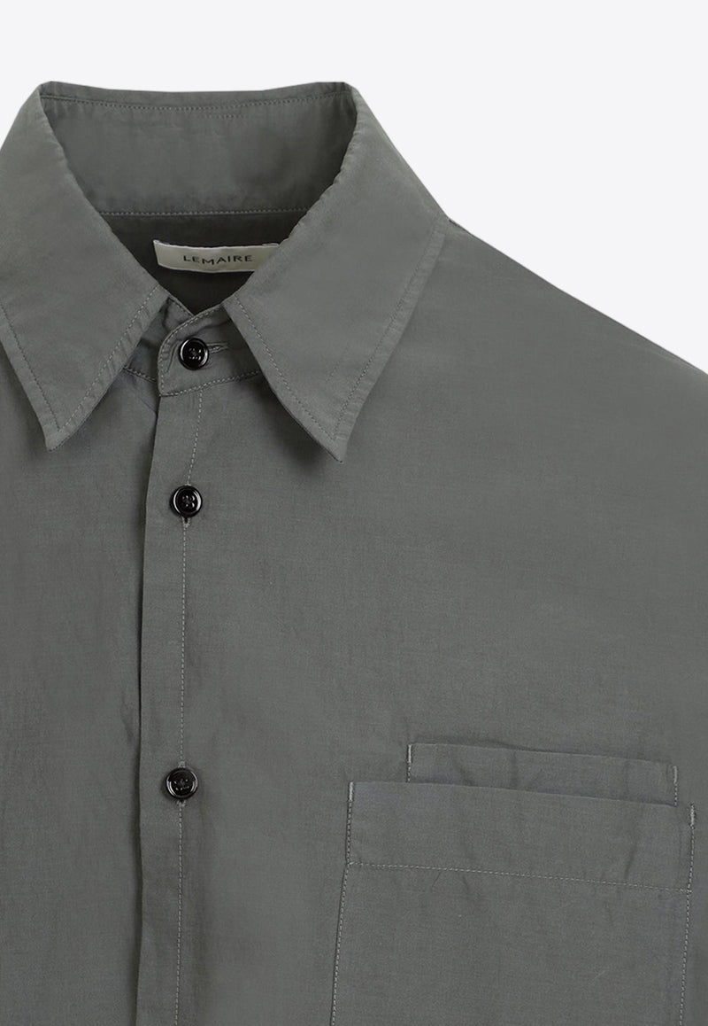 Long-Sleeved Solid Shirt