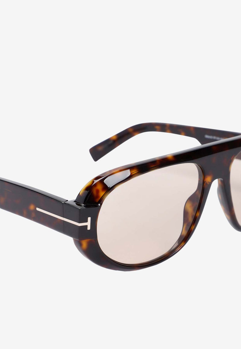Pilot Havana Print Sunglasses