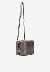 Small Pandora Crossbody Bag in Aged Leather