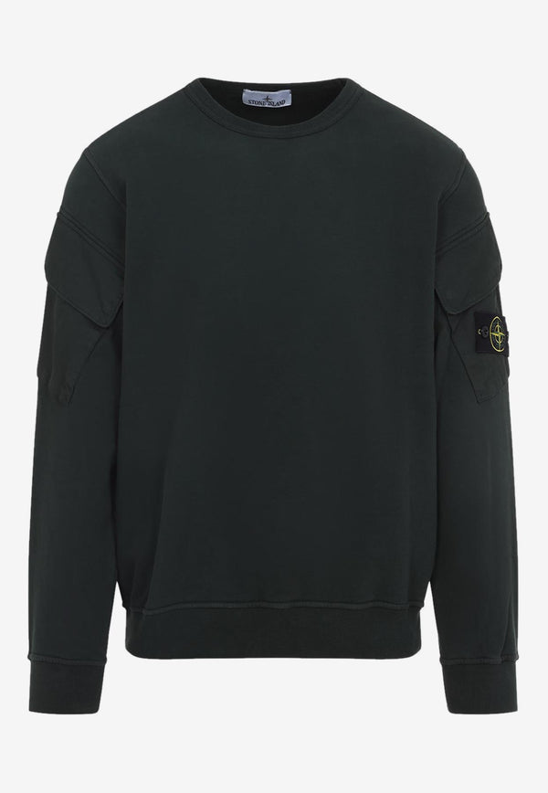 Logo Patch Pullover Sweatshirt