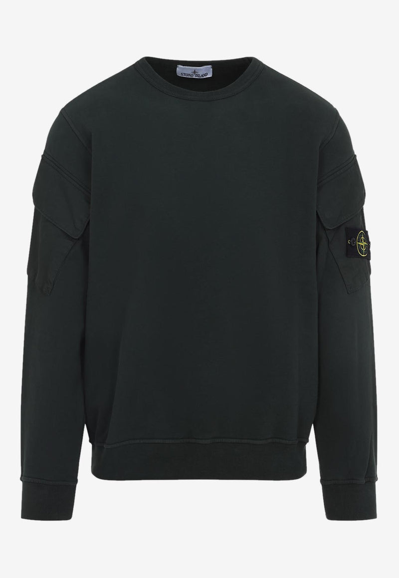 Logo Patch Pullover Sweatshirt