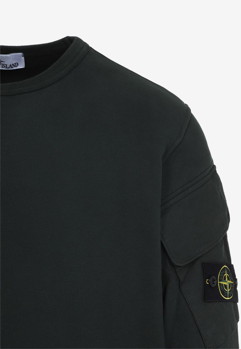 Logo Patch Pullover Sweatshirt