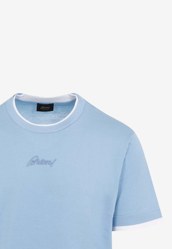 Logo Embroidered Crewneck T-shirt