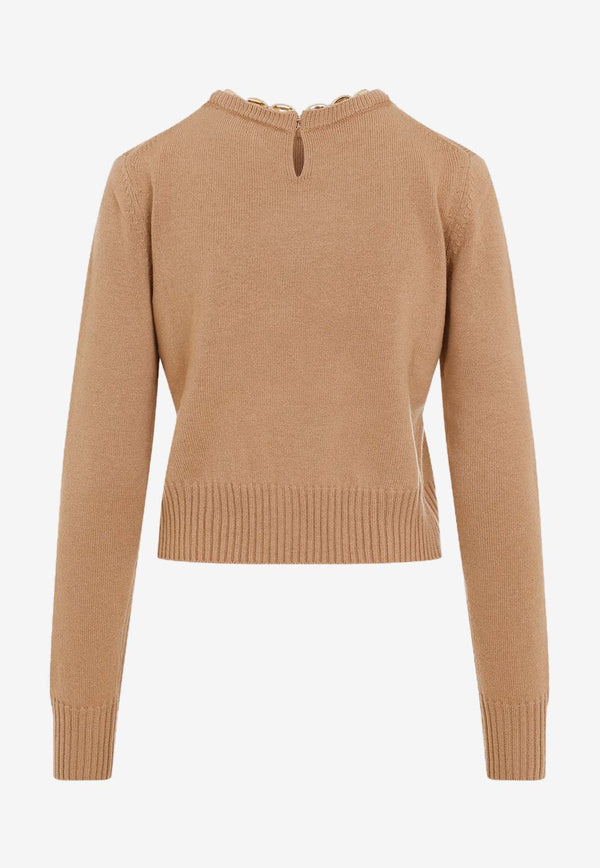 Ribbed Knit Wool Cashmere Sweater