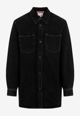 Button-Up Denim Shirt