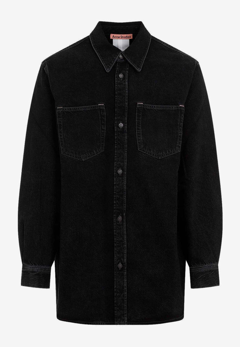 Button-Up Denim Shirt