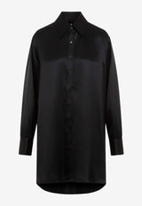 Long-Sleeved Silk Shirt