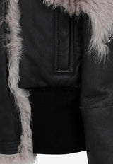 Alice Fur-Trimmed Leather Jacket