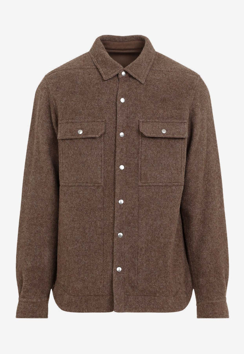 Long-Sleeved Wool Shirt