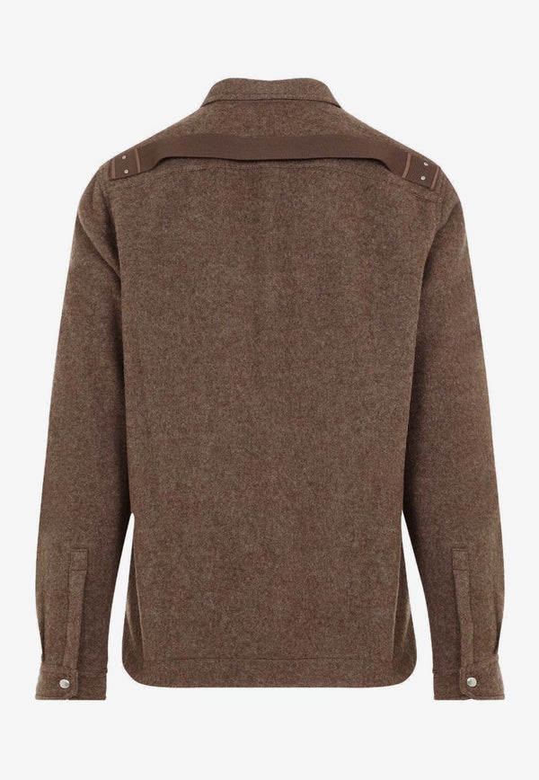 Long-Sleeved Wool Shirt