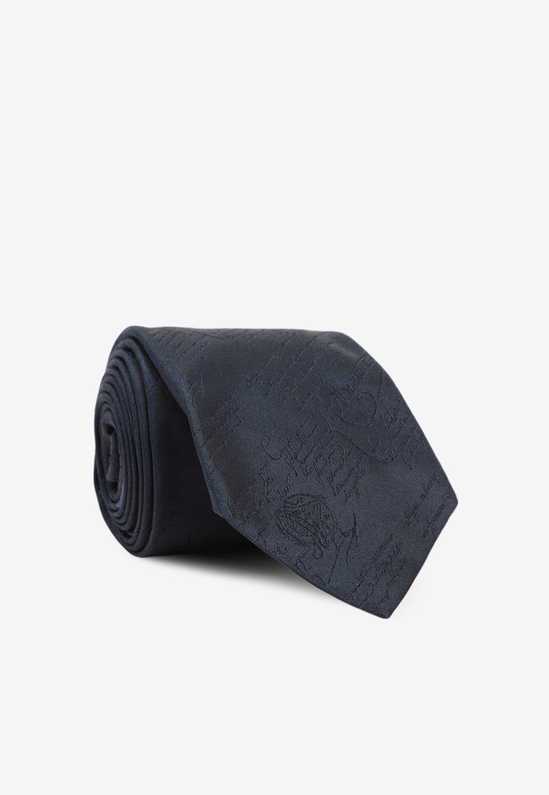 Logo Jacquard Silk Tie