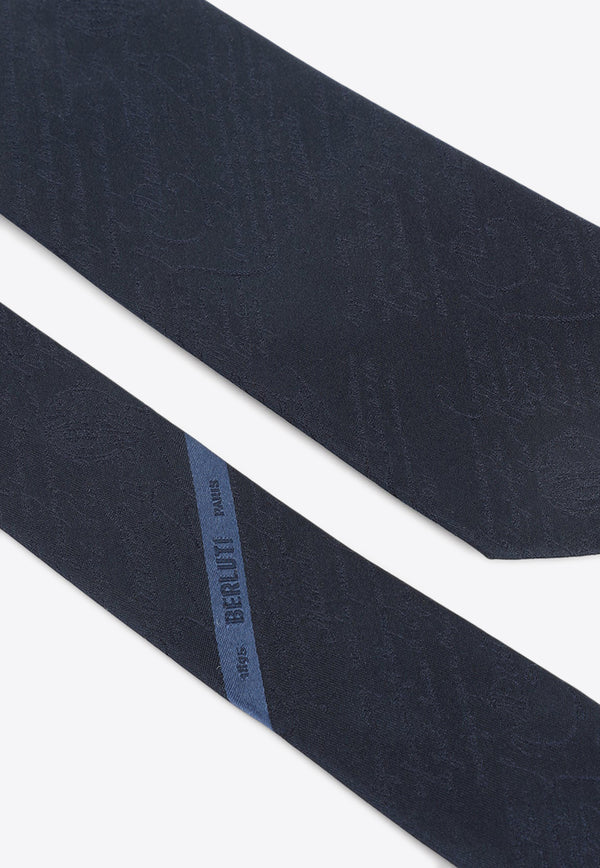 Logo Jacquard Silk Tie