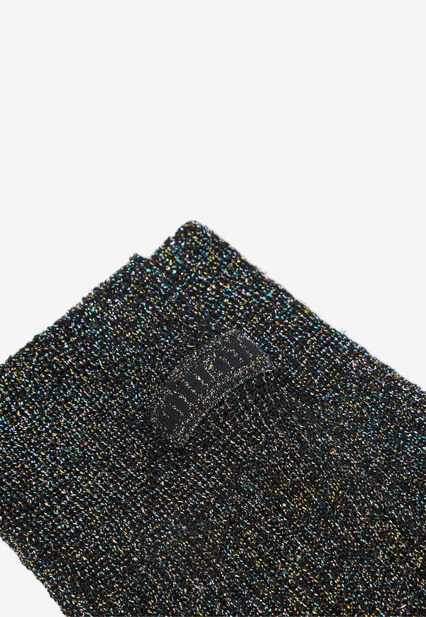 Knitted Silk-Blend Long Socks