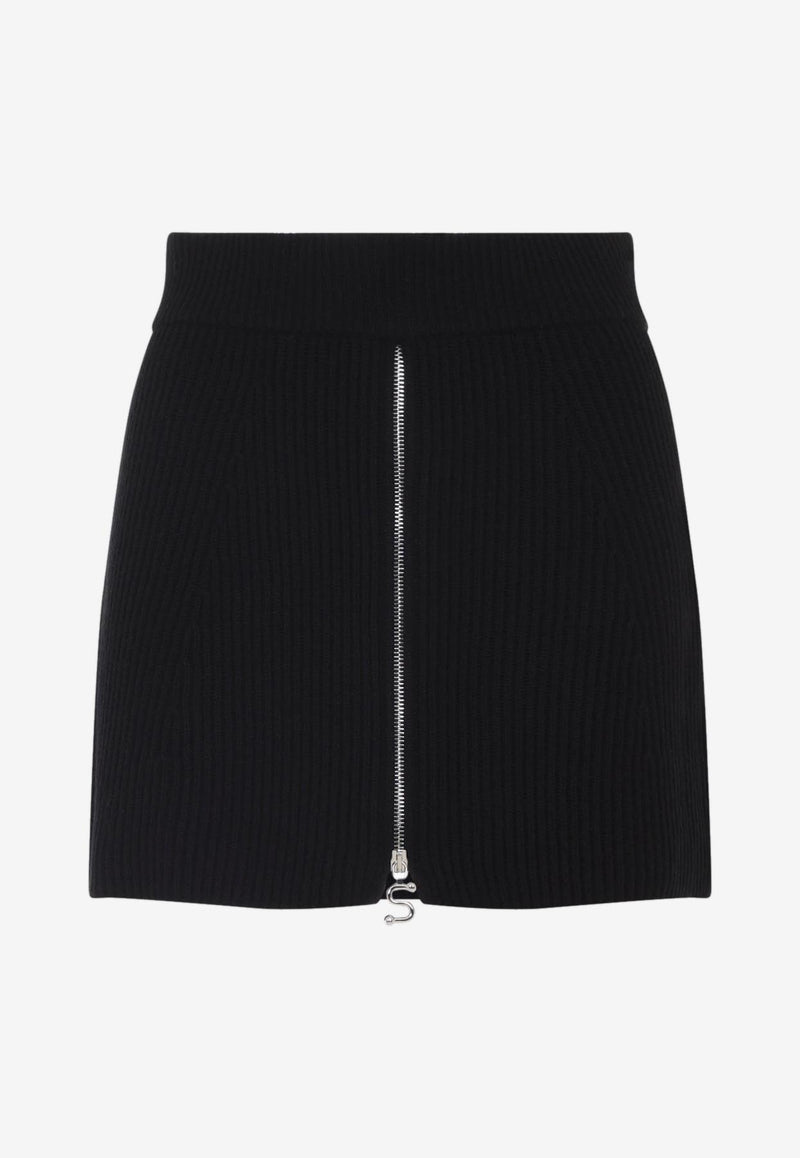 Refolo Mini Skirt in Wool and Cashmere