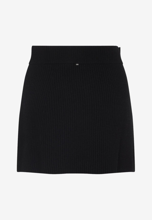 Refolo Mini Skirt in Wool and Cashmere