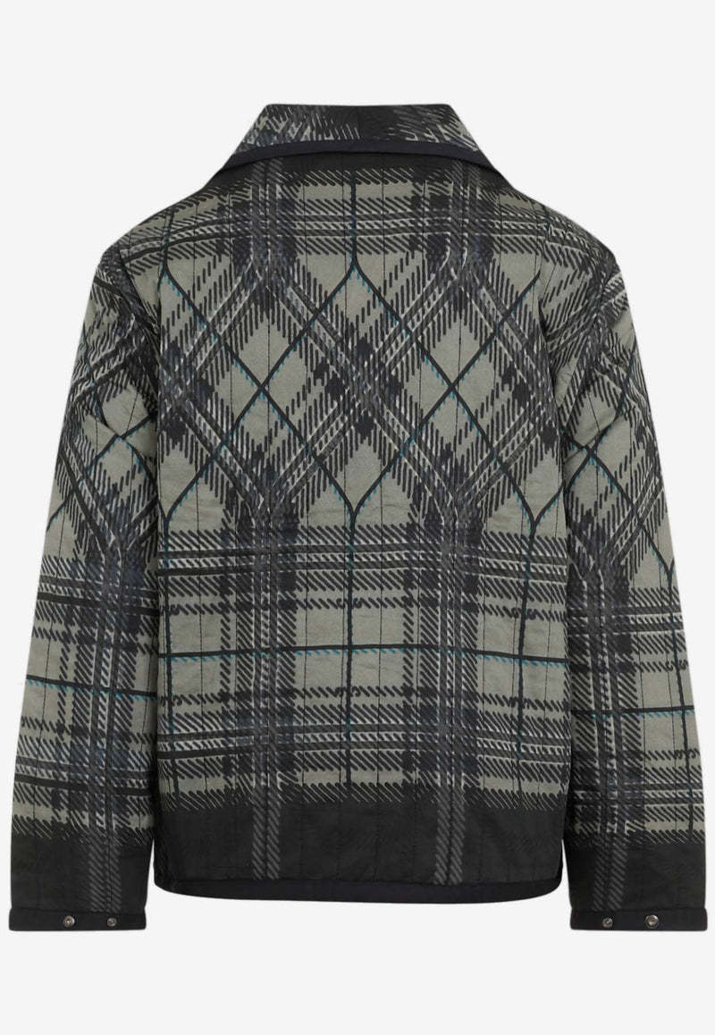 Quilted Plaid Fade Jacket