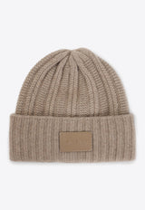 Macbeth Cashmere Beanie with Logo Patch