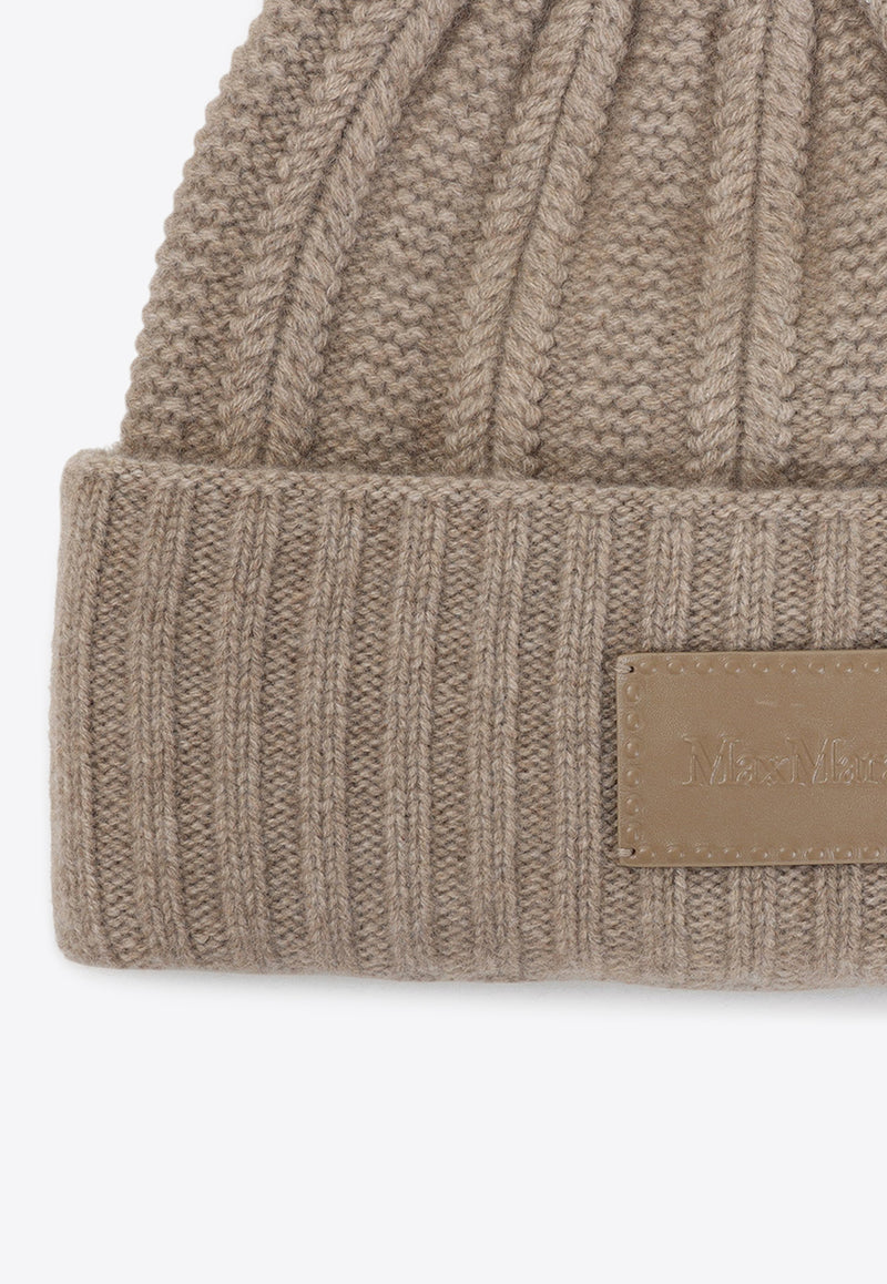 Macbeth Cashmere Beanie with Logo Patch