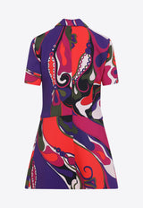 Printed Mini Shirt Dress