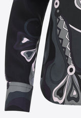 Silk Printed Long-Sleeved Shirt