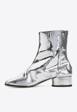 Tabi 30 Ankle Boots in Metallic Leather