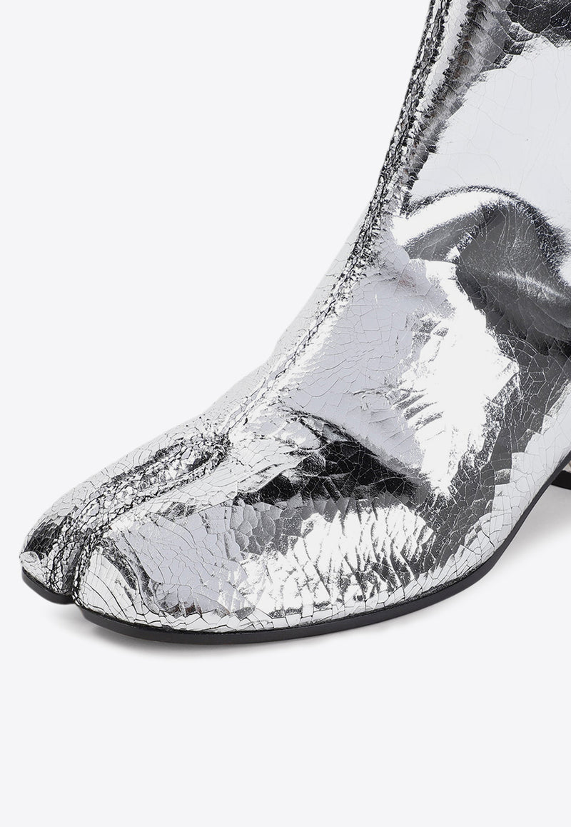 Tabi 30 Ankle Boots in Metallic Leather