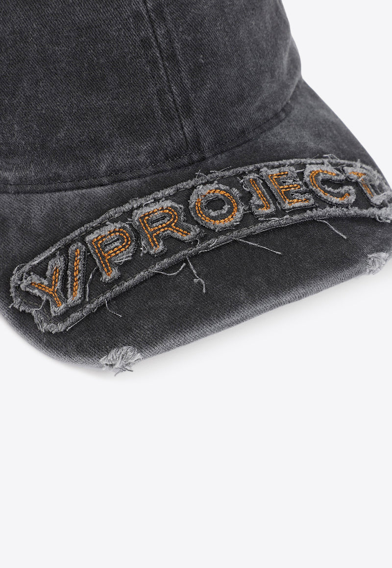 Distressed Logo-Patch Cap