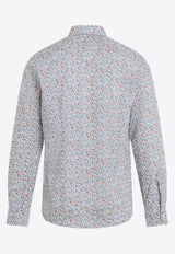 Floral Print Long-Sleeved Shirt