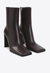 90 Square-Toe Ankle Boots